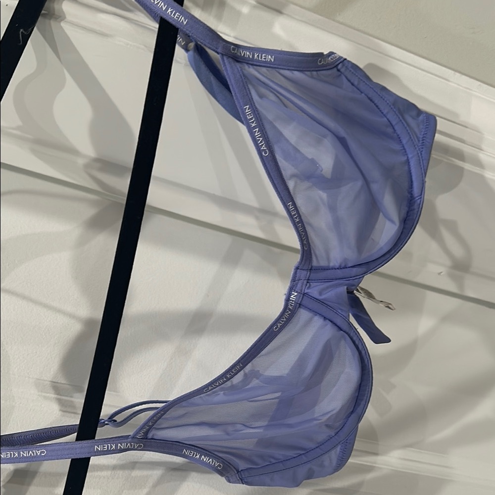 Calvin Klein Women's Purple Sheer Bra